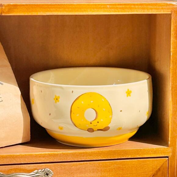 Adorable Ceramic Rice Bowl – Cute Underglaze Tableware set of 4 - Picture 6 of 8